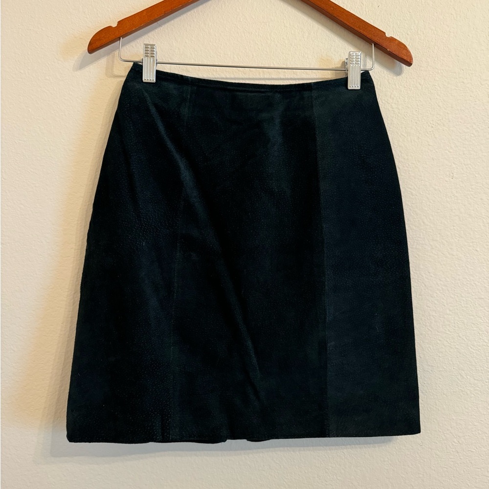 Vintage CHIA suede leather mini skirt